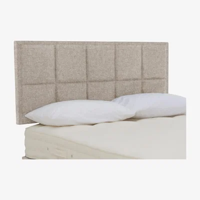 Furniture Village Hypnos - Riley Strutted Headboard - Small Double - Imperio Biscuit