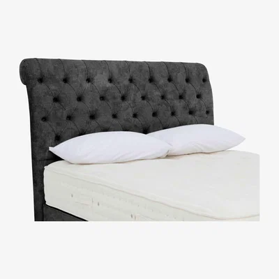 Furniture Village Hypnos - Prestwood Floor Standing Headboard - Small Double - Daytona Coal