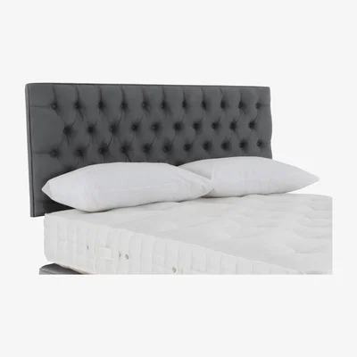 Furniture Village Hypnos - Wooburn Strutted Headboard - Small Double - Maestro Carbon