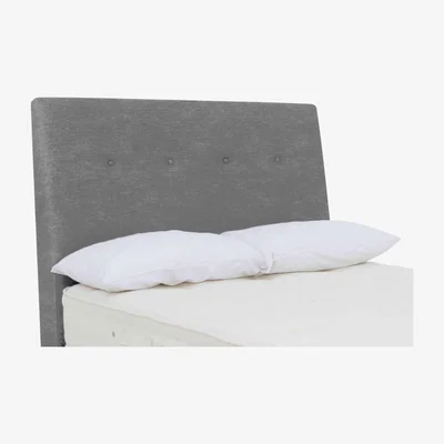 Furniture Village Hypnos - Askett Floor Standing Headboard - Small Double - Premium Pewter Haze