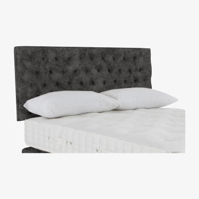 Furniture Village Hypnos - Wooburn Strutted Headboard - Small Double - Daytona Coal