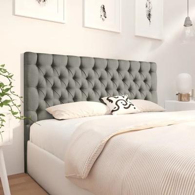 The Range Merland 54 inch Floorstanding Headboard Plush Velvet - Grey / Small Double
