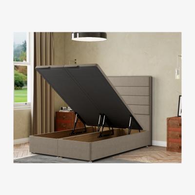 The Range George Ottoman Bed Floor Standing Headboard  Malham Weave - Mink / Small Double