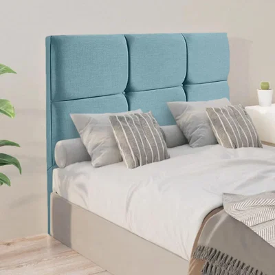 The Range Jenning 54 inch Floorstanding Headboard Plush Velvet - Duck Egg / Small Double