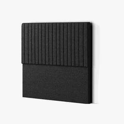 The Range Maryland Headboard Floor Standing Linen - Black / Small Double
