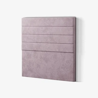 The Range George Headboard Floor Standing Plush - Blush / Small Double
