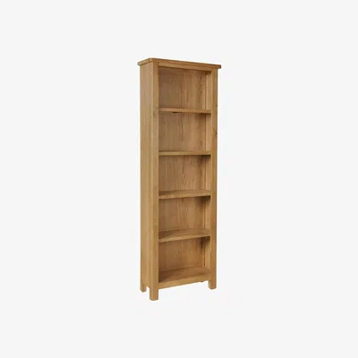 Chiltern Oak Furniture Rutland Oak Tall Narrow Bookcase