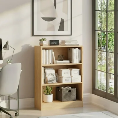 Dunelm Cambridge 3 Tier Low Bookcase