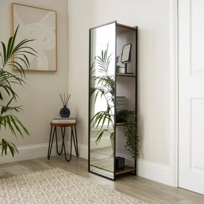 Dunelm Fulton Mirrored Shelving Unit
