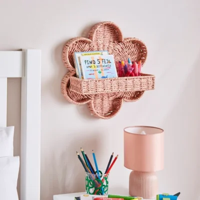 Dunelm Flower Woven Shelf