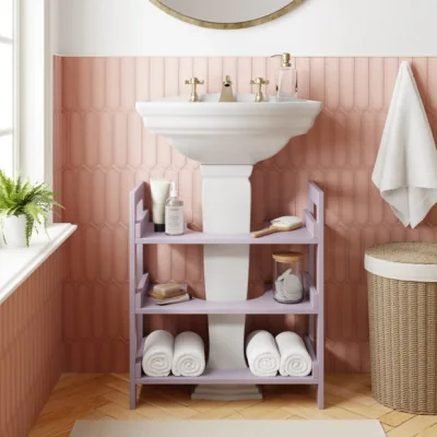 Dunelm Cerelia Under Sink Shelving Unit Heather