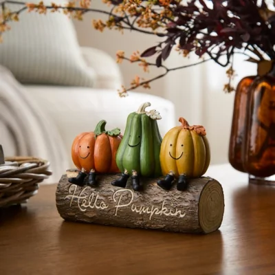 Dunelm Hello Pumpkin Resin Ornament