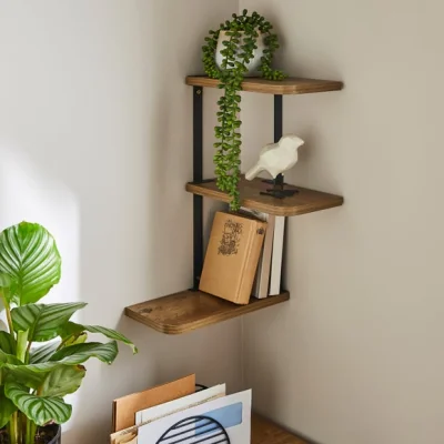 Dunelm Fulton 3 Tier Corner Shelf