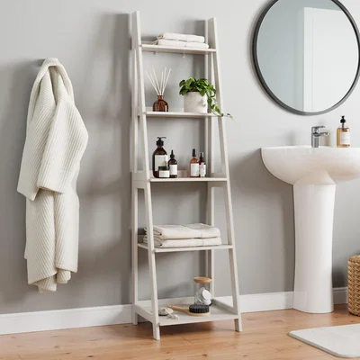 Dunelm Nautical Ladder Shelves Natural