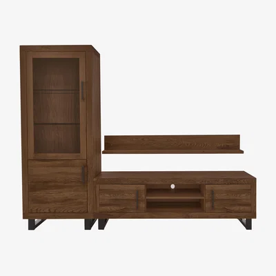 Furniture Village Bodahl - Terra Left Hand Small Media Set - Desert