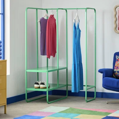 Habitat Habitat Lorelei 2 Shelves Rail Corner - Green