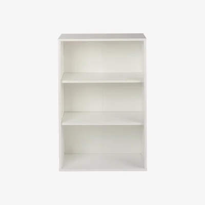 Homebase 3 Tier Bookcase - White