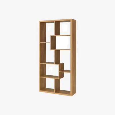 Homebase Quebec Wooden Shelving Unit - Oak Effect