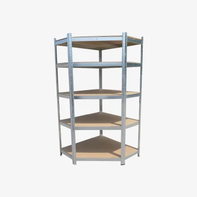 Homebase Hilka 175kg 5 Tier Corner Boltless Shelving System