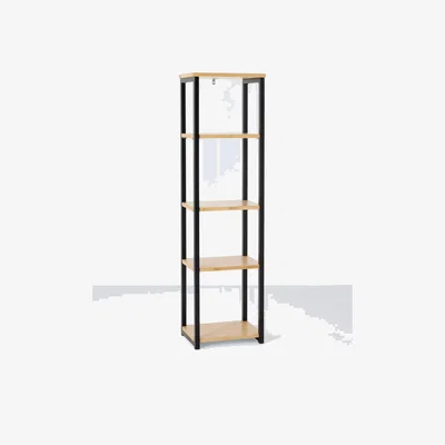 John Lewis John Lewis ANYDAY Bamboo Tall Narrow Shelving Unit, Natural
