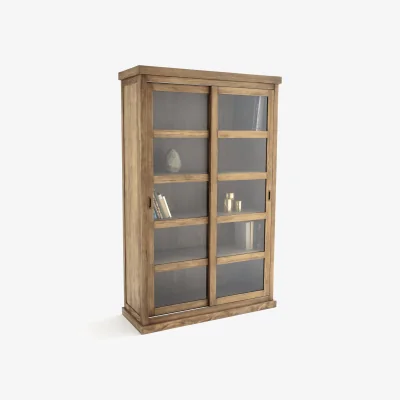 La Redoute Lunja Bookcase with 2 Sliding Doors
