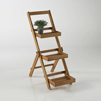 La Redoute Acacia 3-level Garden Shelving Unit