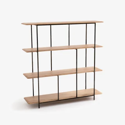 La Redoute Jacobson Oak & Metal Shelving Unit