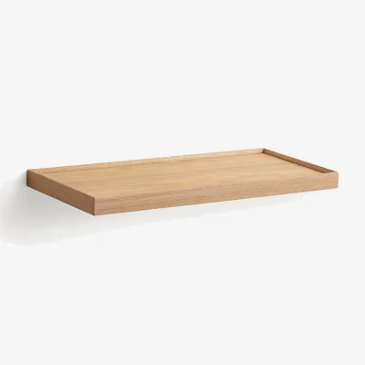 La Redoute Tidder Oak Veneer Wall Shelf, L60cm