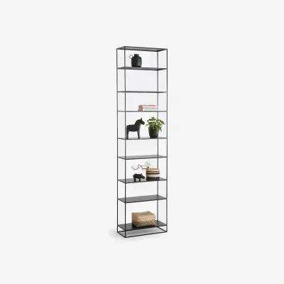 La Redoute Miva Tall Steel Bookcase, Height 240cm