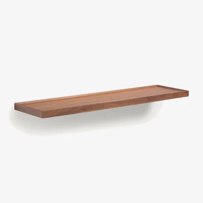 La Redoute Tidder Wall Shelf in Walnut and Veneer L100cm