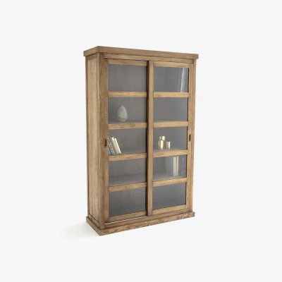 La Redoute Lunja Bookcase with 2 Sliding Doors
