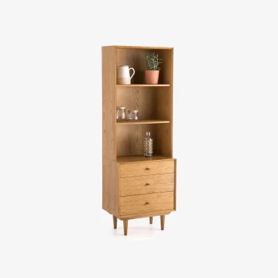 La Redoute Quilda 3-Compartment 3-Drawer Vintage Bookcase