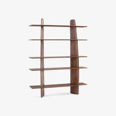 La Redoute Sculpta Solid Walnut Bookcase
