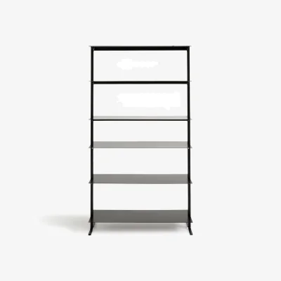 La Redoute Livel 100cm Black Metal Bookcase