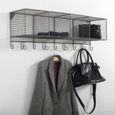 La Redoute Areglo 9-Hook Metal Wall Shelf Rack