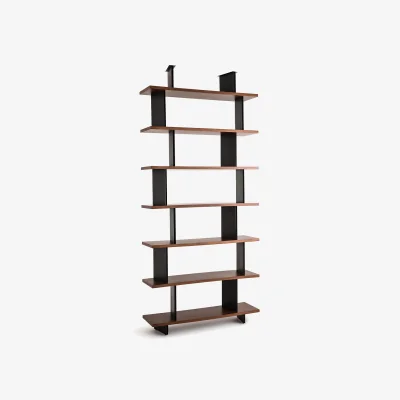La Redoute Laos Bookcase Space Divider in Walnut Veneer