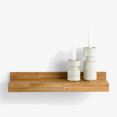 La Redoute Hiba Wall Shelf in Solid Oak with Length 60cm
