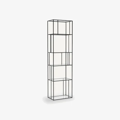 La Redoute Parallel Metal & Glass Bookcase