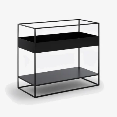 La Redoute Miva Console Bookcase with Vinyl Shelf