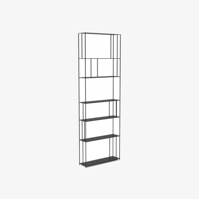 La Redoute Parallel XL Slim Metal Bookcase, H240cm