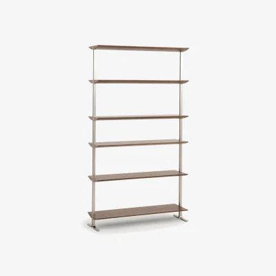 La Redoute Livel Walnut-Veneer Bookcase, L100cm