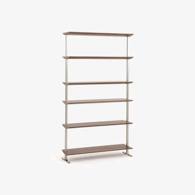 La Redoute Livel L100cm Steel & Walnut Bookcase