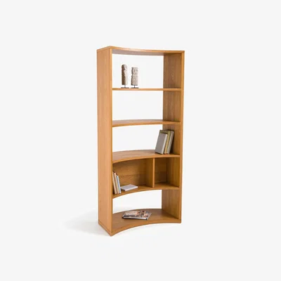 La Redoute Vinka Rounded Oak Veneer Bookcase