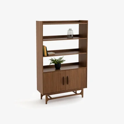 La Redoute Larsen Vintage Walnut Bookcase