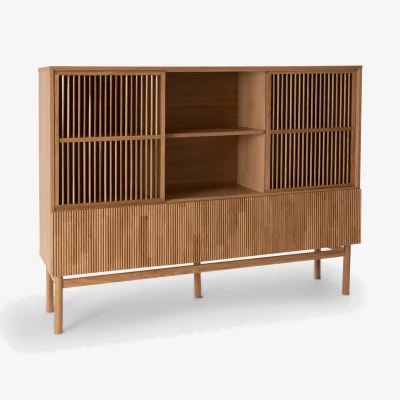 La Redoute Bilbao Dresser Bookcase in Oak and Veneer