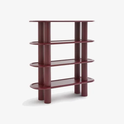 La Redoute Calio Matte Lacquered 5-Shelf Bookcase, Height 155cm
