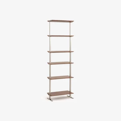 La Redoute Livel L55cm Steel & Walnut Bookcase