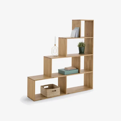La Redoute Jorga Stepped Bookcase in Solid Oak