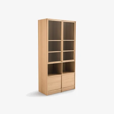 La Redoute Senssia Modular Bookcase with 4 Doors/2 Compartments