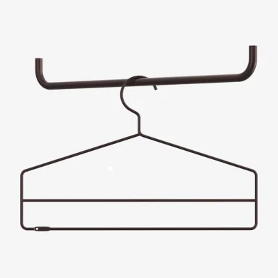 Made in Design Accessory metal brown / Set of 4 Hangers for Shelves - String Furniture